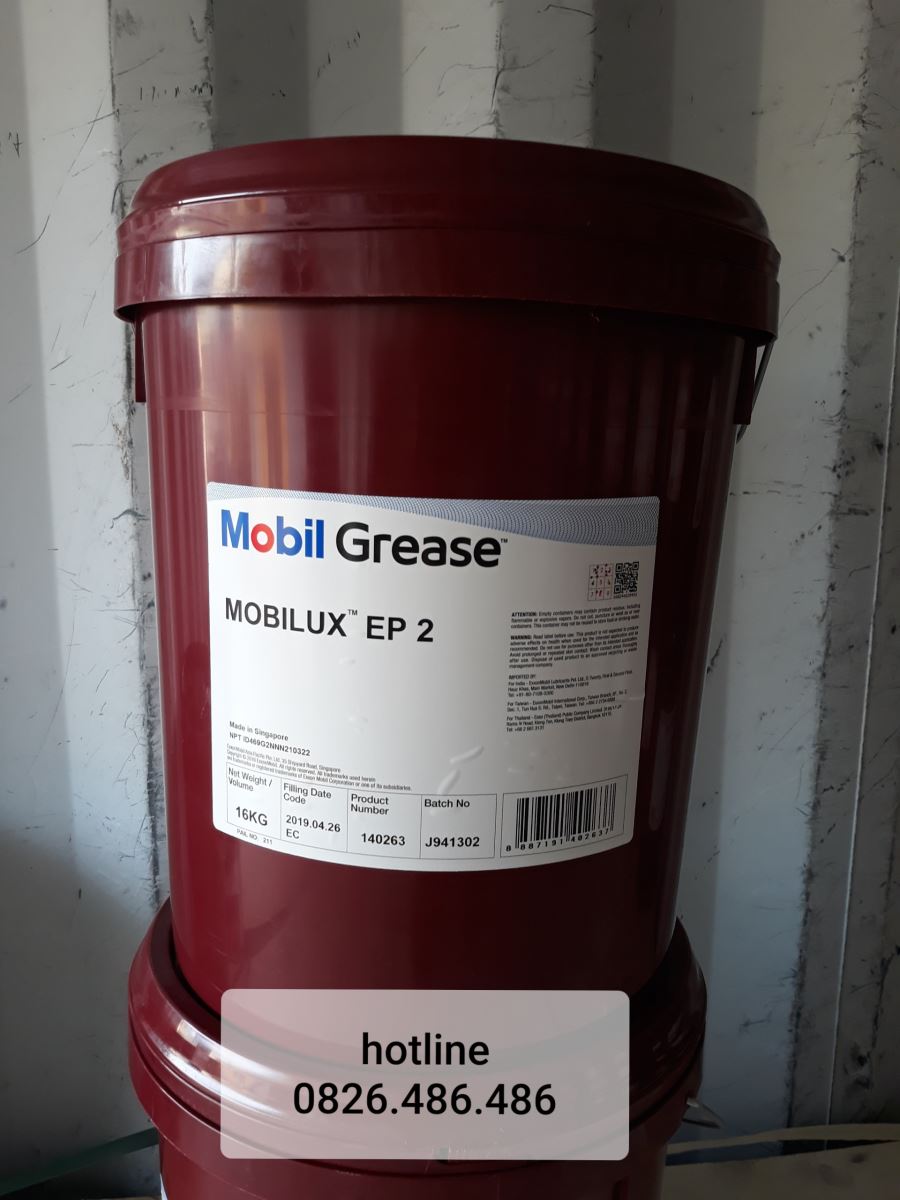 Mỡ bôi trơn Mobilux EP 2 tại hải phòng dành cho ứng dụng khác nhau